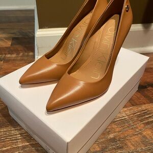 Calvin Klein Tan Stiletto Heels